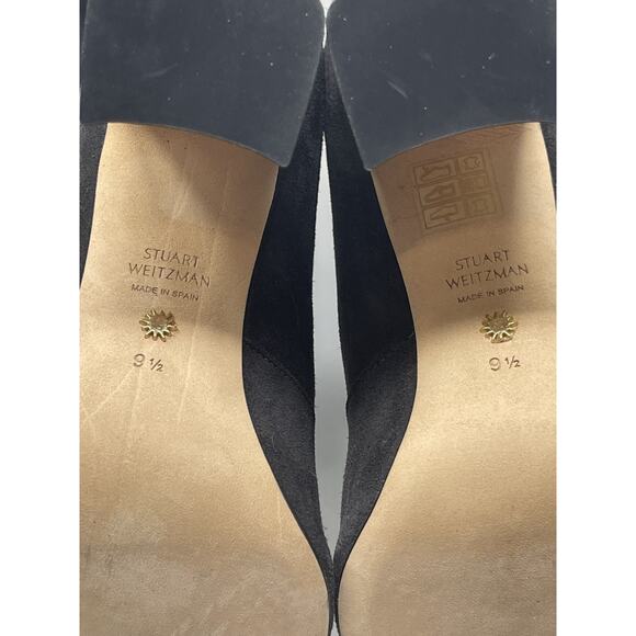 Stuart Weitzman Tipland Gray Suede Over the Knee-High Boots 9.5 - Picture 15 of 15